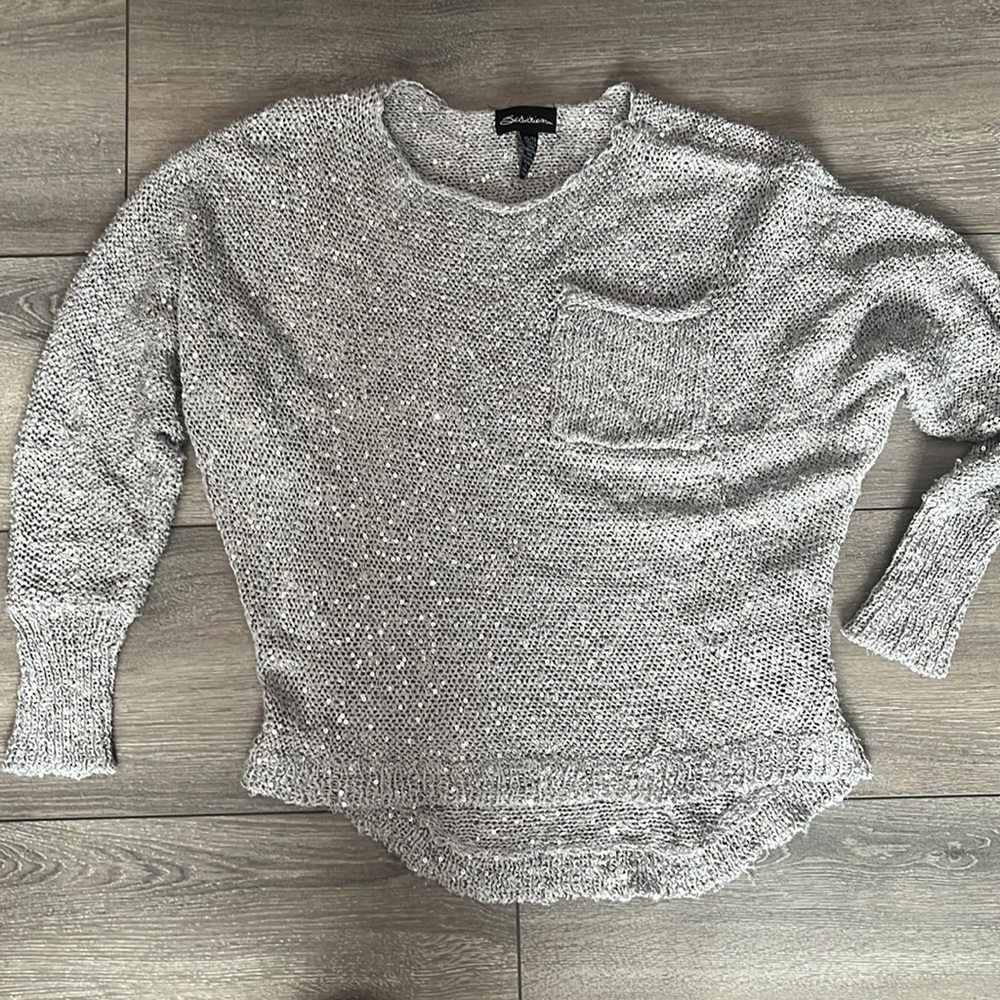 Seduction Sequin Knit Sweater XS110